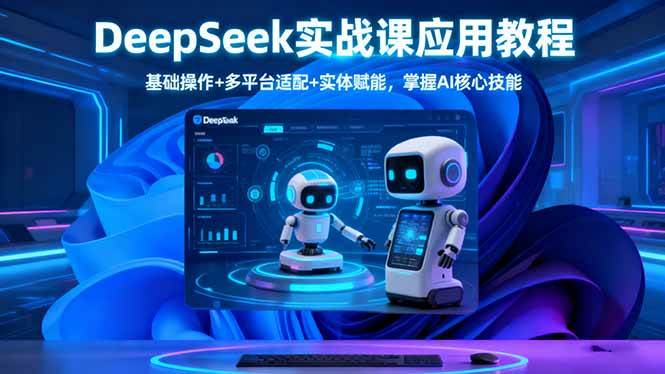 （16391期）DeepSeek实战课应用教程、基础操作+多平台适配+实体赋能，掌握AI核心技能-小千网络