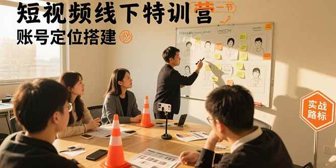 （15707期）短视频线下特训营：账号定位搭建/口播号拍摄剪辑/直播间流量入口/变现实战-小千网络