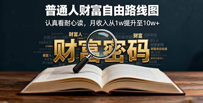 (16161期)某付费文:普通人财富自由路线图,认真看耐心读,月收入从1w提升至10w+-小千网络