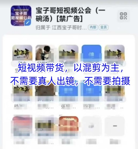 宝子哥头部团队短视频带货，以混剪为主，不需要真人出镜，不需要拍摄【更新9月】-小千网络