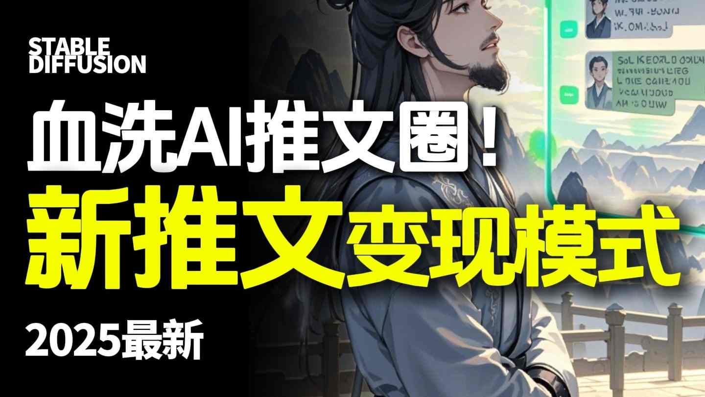 最新AI动态电影漫画小说推文，全流程实操教学，小白也能月入1W+-小千网络