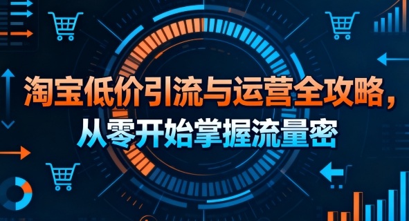 淘宝低价引流与运营全攻略，从零开始掌握流量密码-小千网络