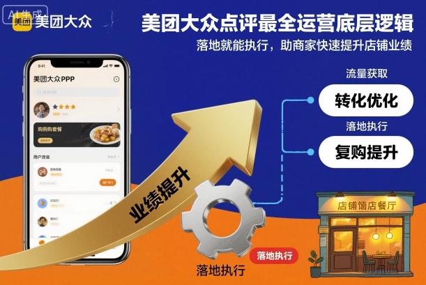 美团大众点评最全运营底层逻辑，落地就能执行，助商家快速提升店铺业绩-小千网络