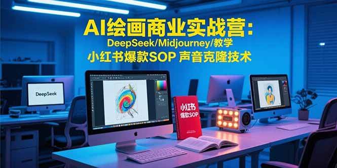 （15460期）AI绘画商业实战营：DeepSeek/Midjourney/教学 小红书爆款SOP 声音克隆技术-小千网络