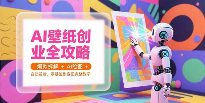 （15312期）AI壁纸创业全攻略，爆款拆解+AI绘图+自动发货，零基础到变现完整教学-小千网络