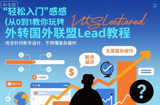 国外联盟賺美刀项目，从0到1教你玩转国外联盟Lead教程，纯新手可操作性100%-小千网络