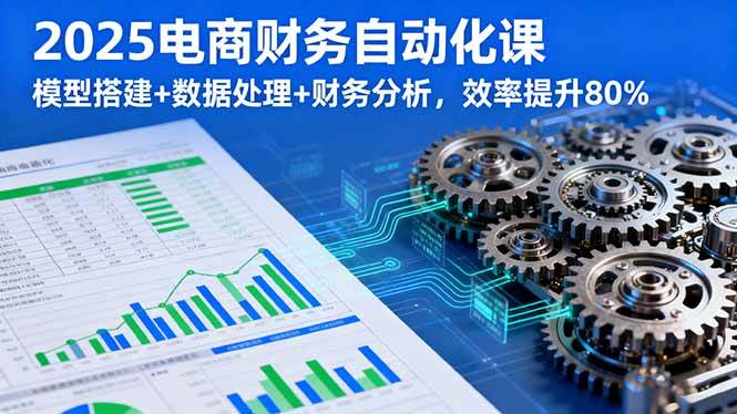 （16021期）2025电商财务自动化课，模型搭建+数据处理+财务分析，效率提升80%-小千网络