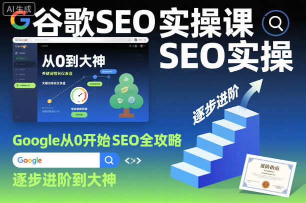 谷歌SEO实操课，Google从0开始SEO全攻略，逐步进阶到大神-小千网络