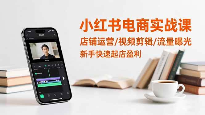 （16536期）小红书电商实战课：店铺运营/视频剪辑/流量曝光，新手快速起店盈利-小千网络