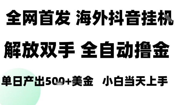 海外抖音无人直播，单日产出1.5k+，长期稳定，新手可玩，无脑操作【揭秘】-小千网络