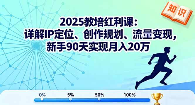 （16178期）2025教培红利课：详解IP定位、创作规划、流量变现，新手90天实现月入20万-小千网络