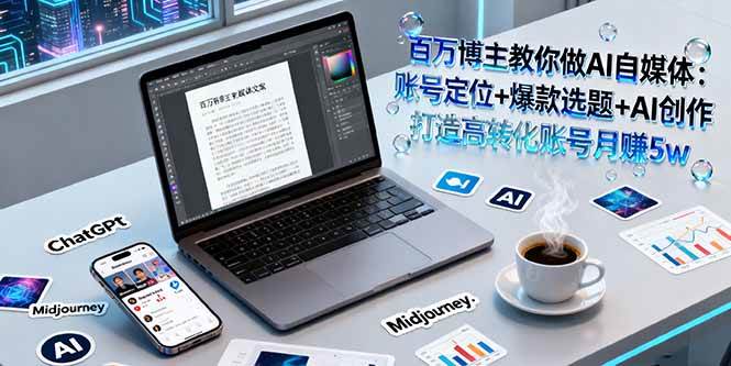 （16131期）百万博主教你做AI自媒体：账号定位+爆款选题+AI创作 打造高转化账号月赚5w-小千网络