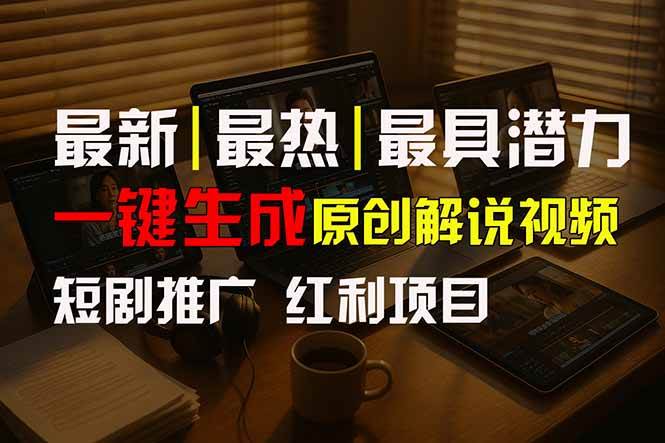 (15658期)短剧推广新思路,AI一键生成原创解说视频,10分钟产出100条,30天赚了5.5w-小千网络