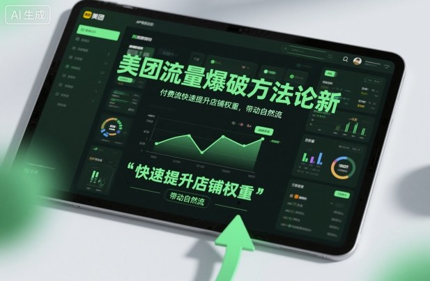 美团流量爆破方法论，付费流快速提升店铺权重，带动自然流-小千网络