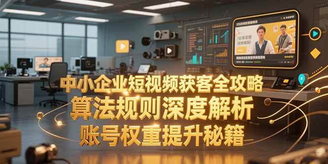 （15326期）中小企业短视频获客全攻略，算法规则深度解析，账号权重提升秘籍-小千网络