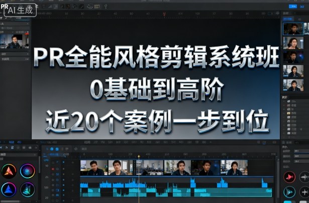 PR全能风格剪辑系统班，0基础到高阶，近20个案例一步到位-小千网络