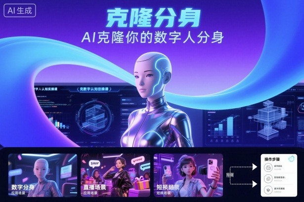 AI数字人认知实操课，克隆你的数字人分身-小千网络
